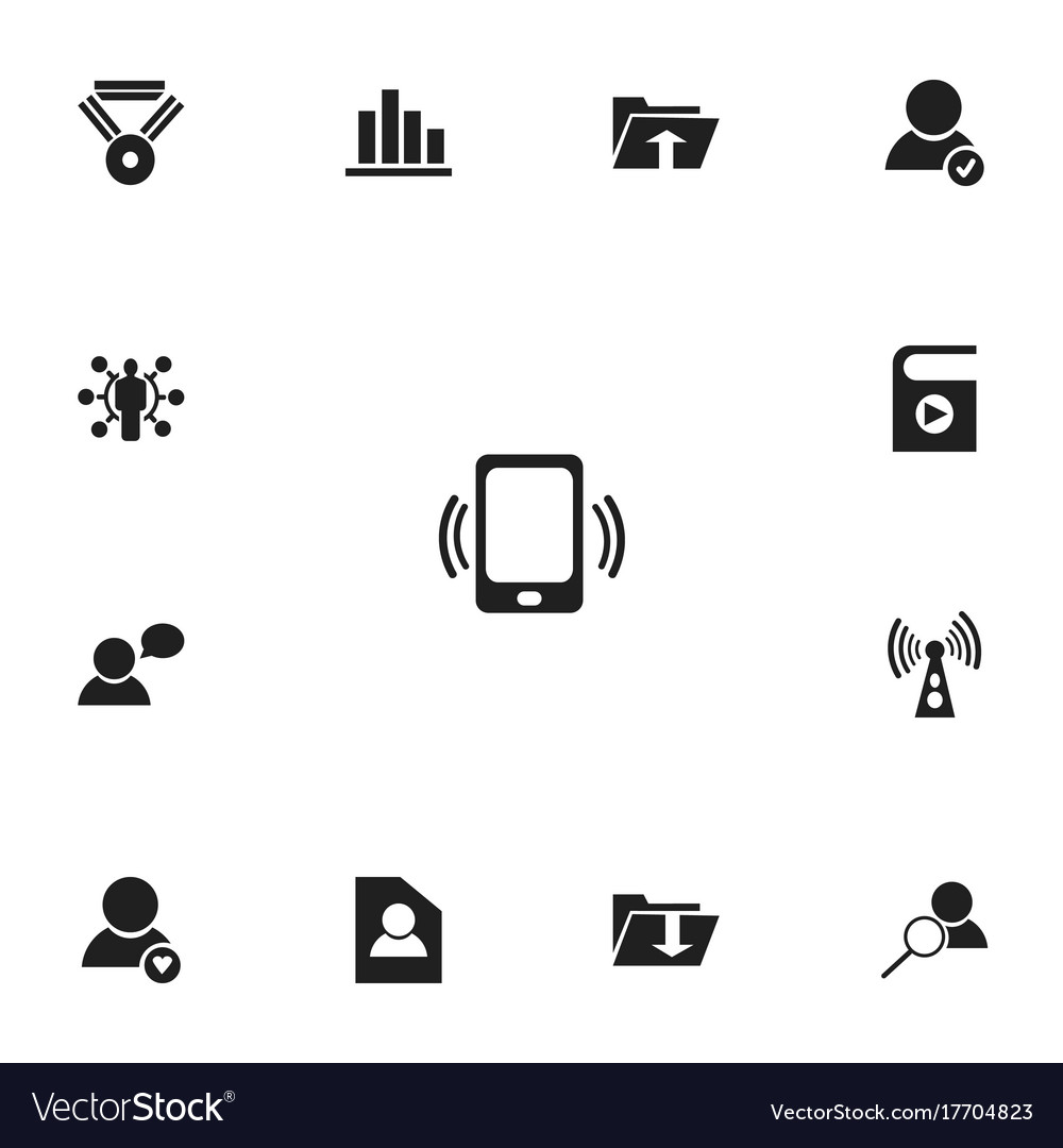 Set of 13 editable internet icons includes