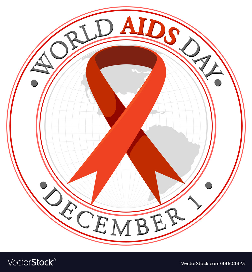 World aids day poster design Royalty Free Vector Image