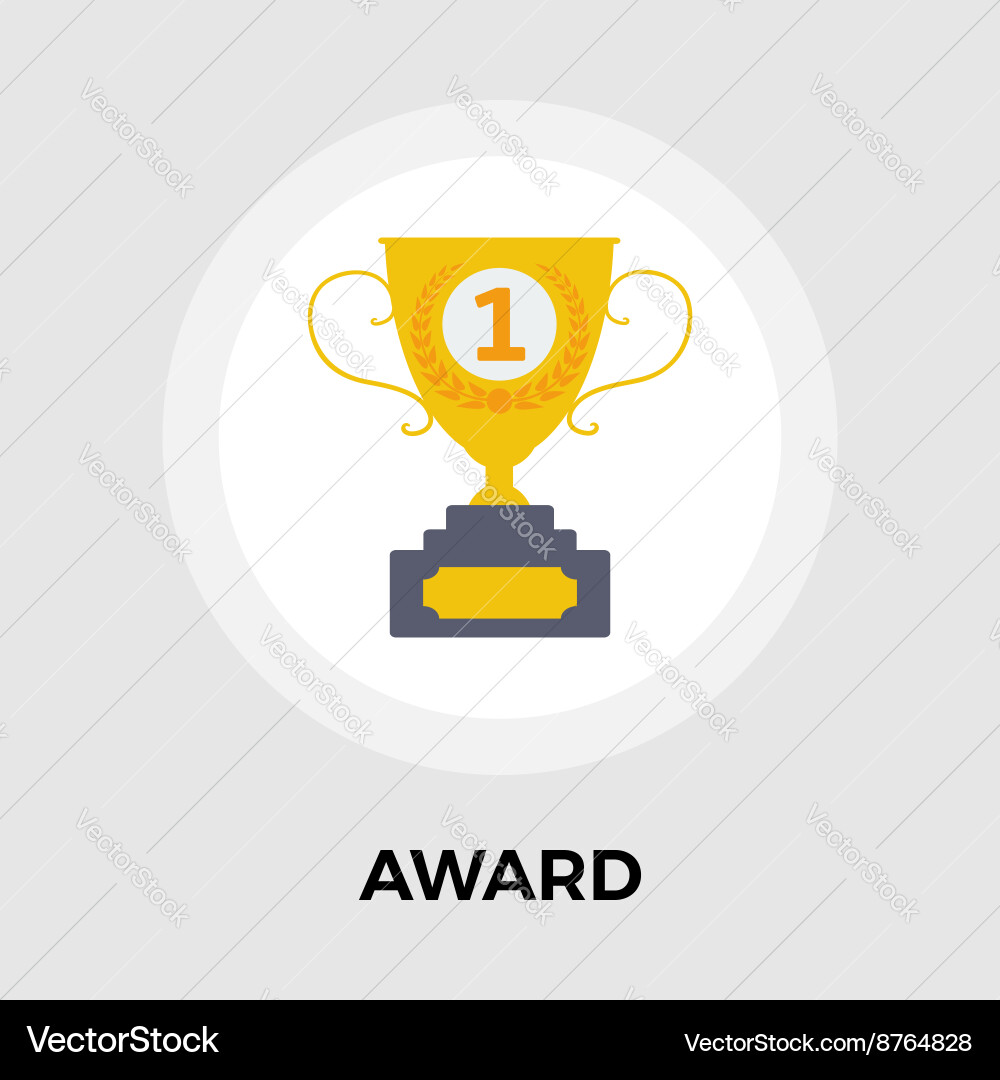 Award flat icon Royalty Free Vector Image - VectorStock