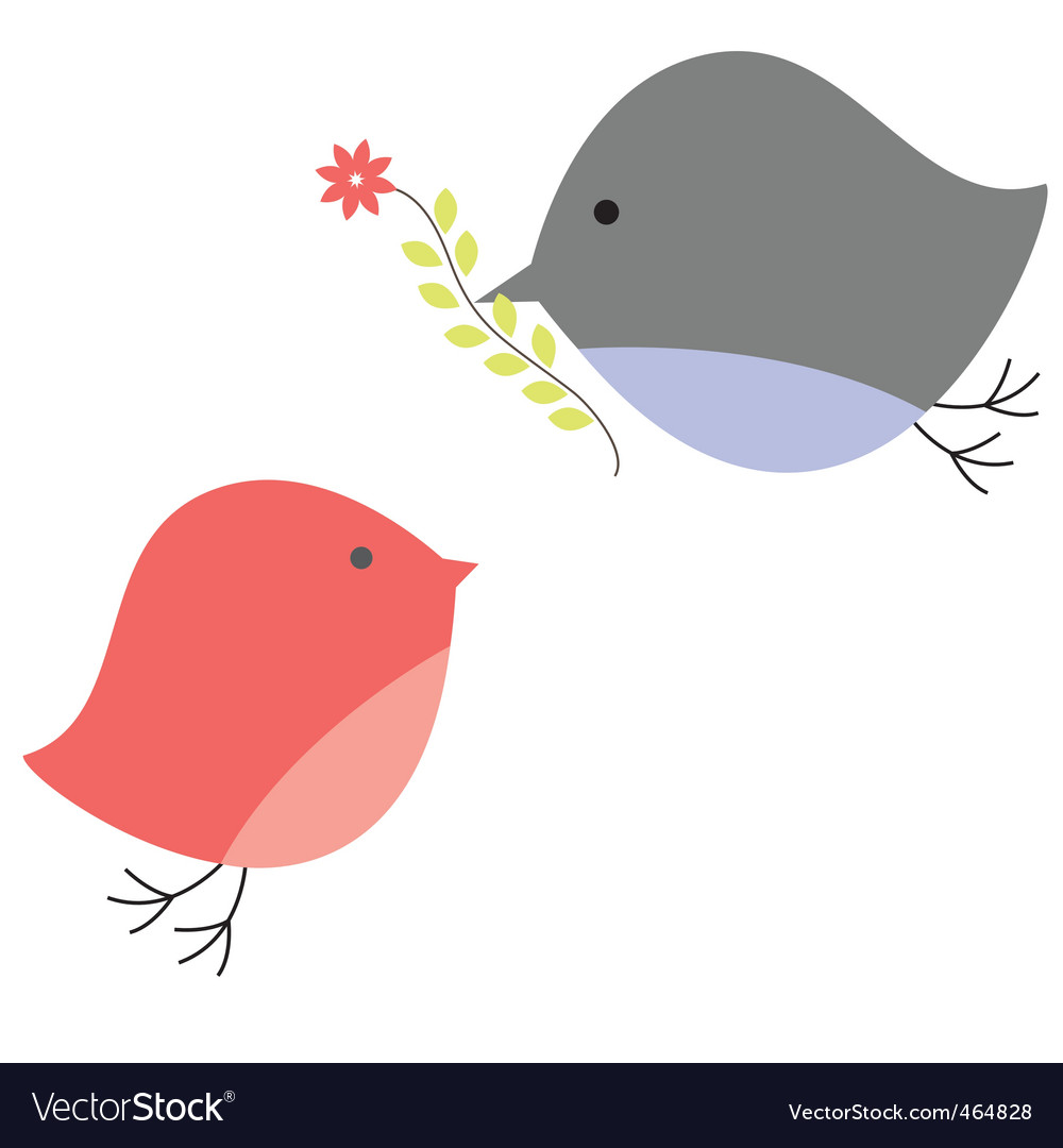 Background with birds Royalty Free Vector Image