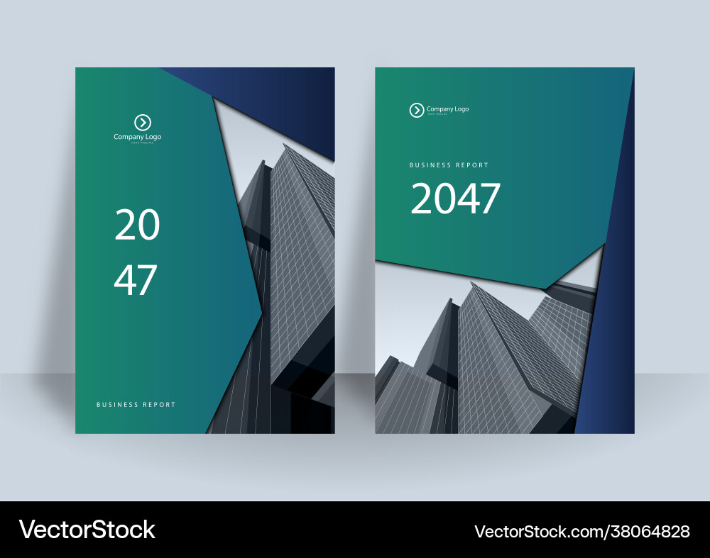 Business book cover design template modern Vector Image