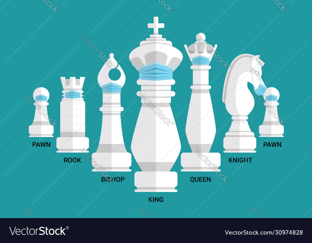 Chess Board With Set Up Chess Pieces Bishop King Game Pieces Photo