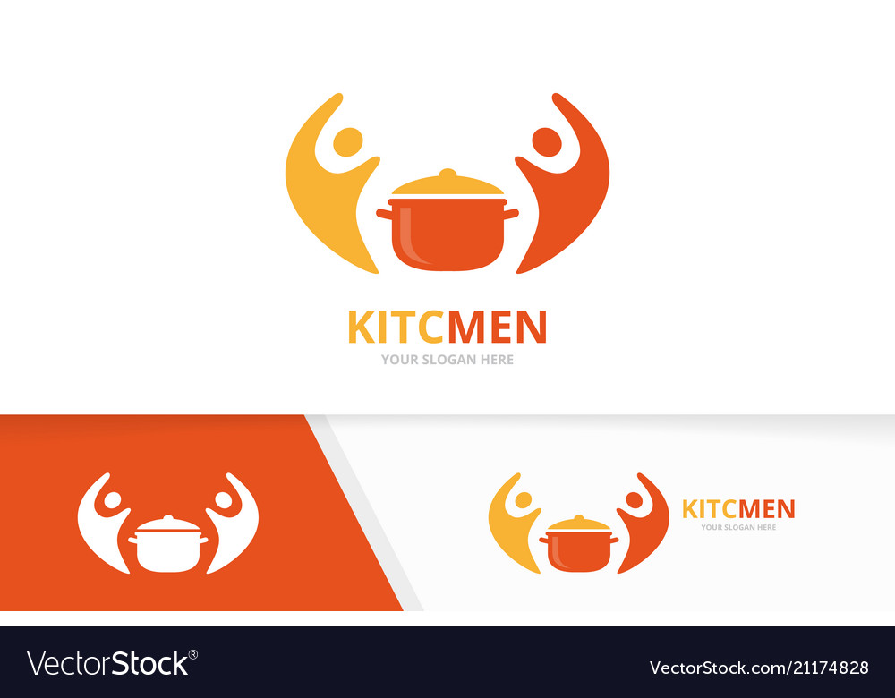 Küche Familien Logo Konzept