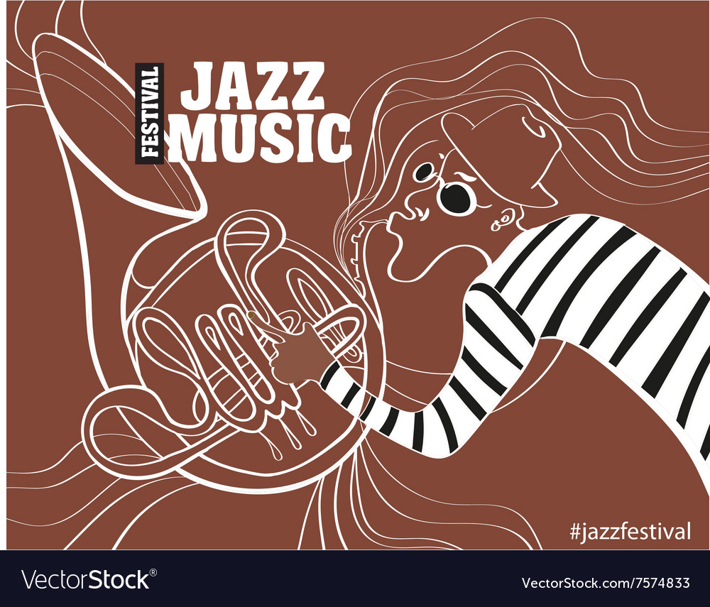 A jazz poster Royalty Free Vector Image - VectorStock