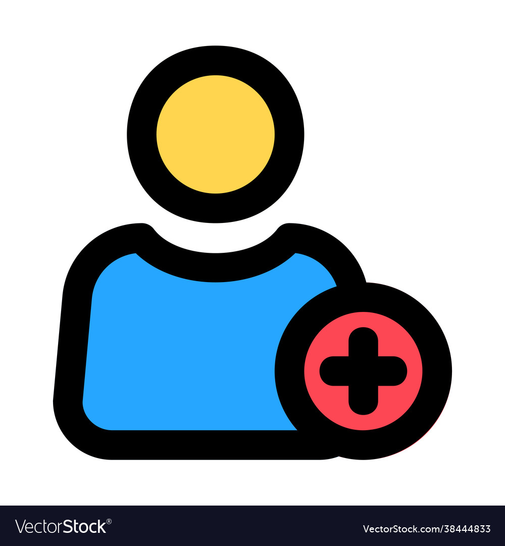 Add user icon in filled line style for any