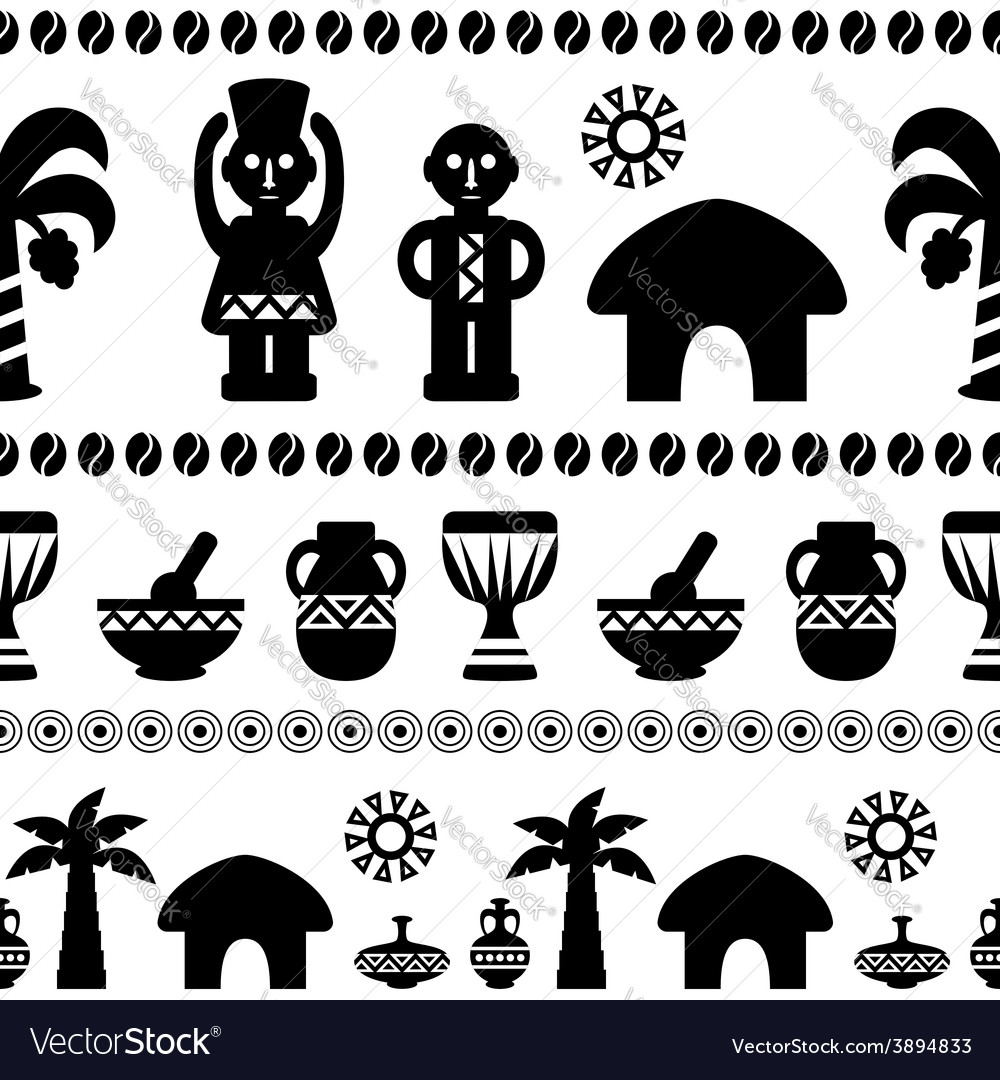 African tribal pattern ethnic ornament