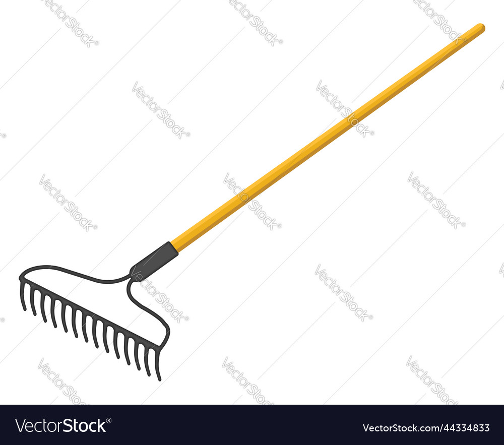 Farm rakes on a white background Royalty Free Vector Image