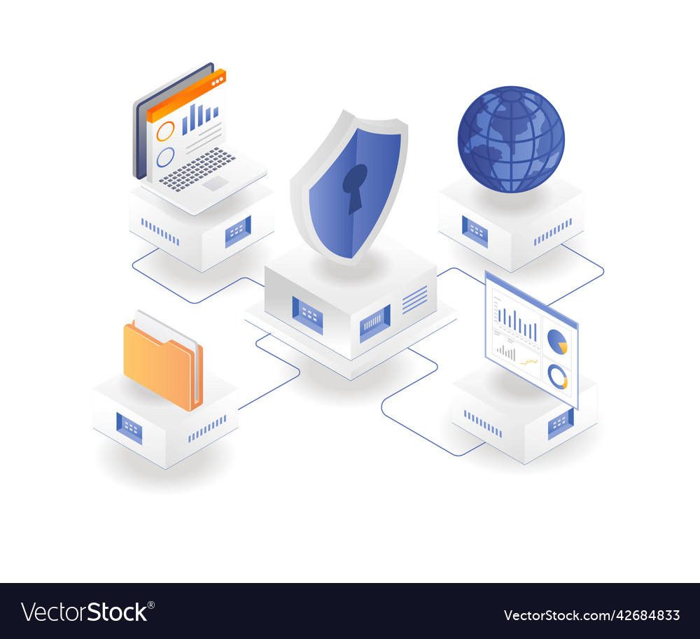 Flat isometric concept data security network