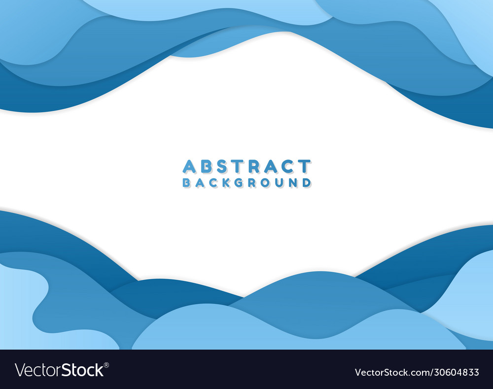 Fluid water wave layer flow concept abstract vector image Fluid water wave layer flow concept abstract