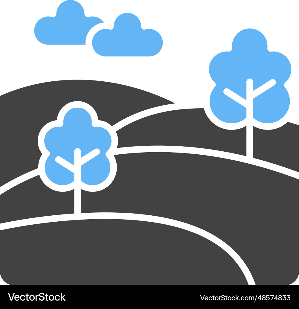 Grasslands icon image Royalty Free Vector Image