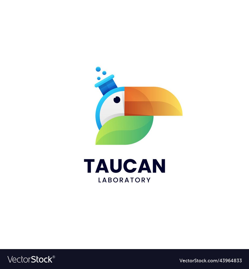 Logo Toucan Gradient bunten Stil