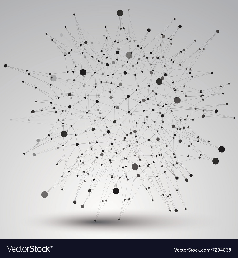 Abstract asymmetric monochrome structure