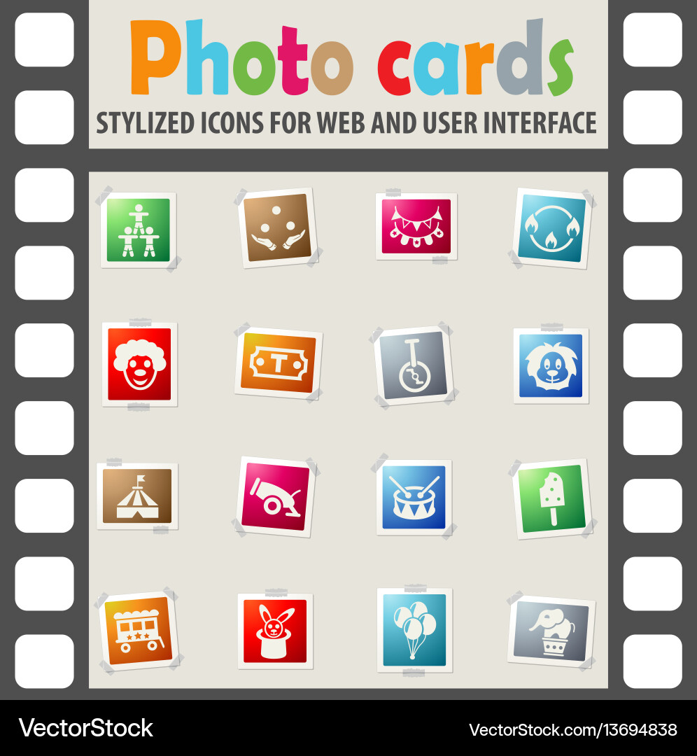 Circus icon set Royalty Free Vector Image - VectorStock