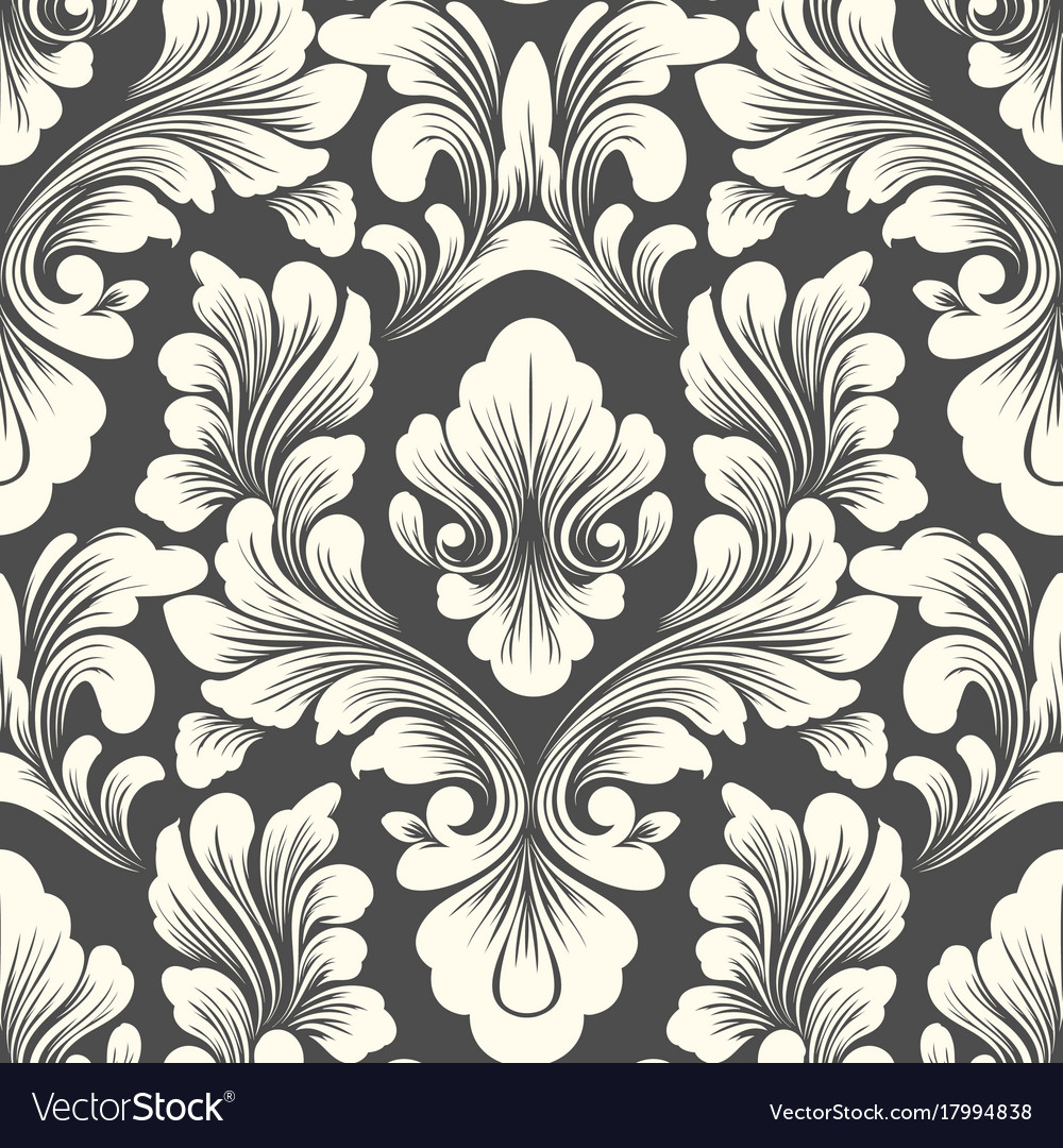 Damask seamless pattern element classical