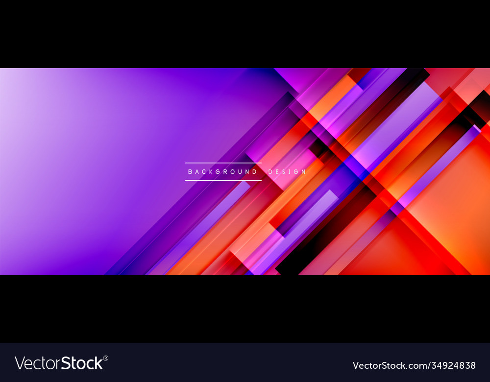 Dynamic lines on fluid color gradient trendy vector image Dynamic lines on fluid color gradient trendy