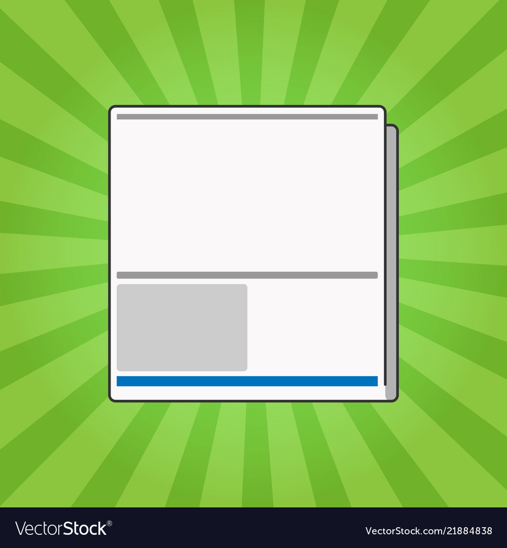 Flat design empty esp template vector image Flat design empty esp template