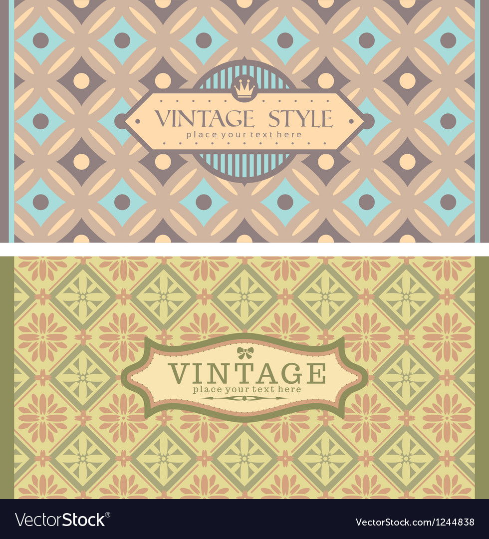 Frames in retro style