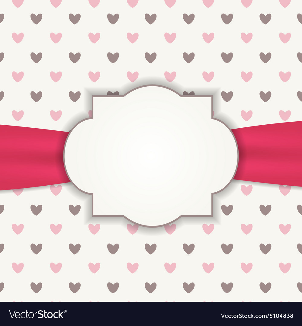 Heart background with frame