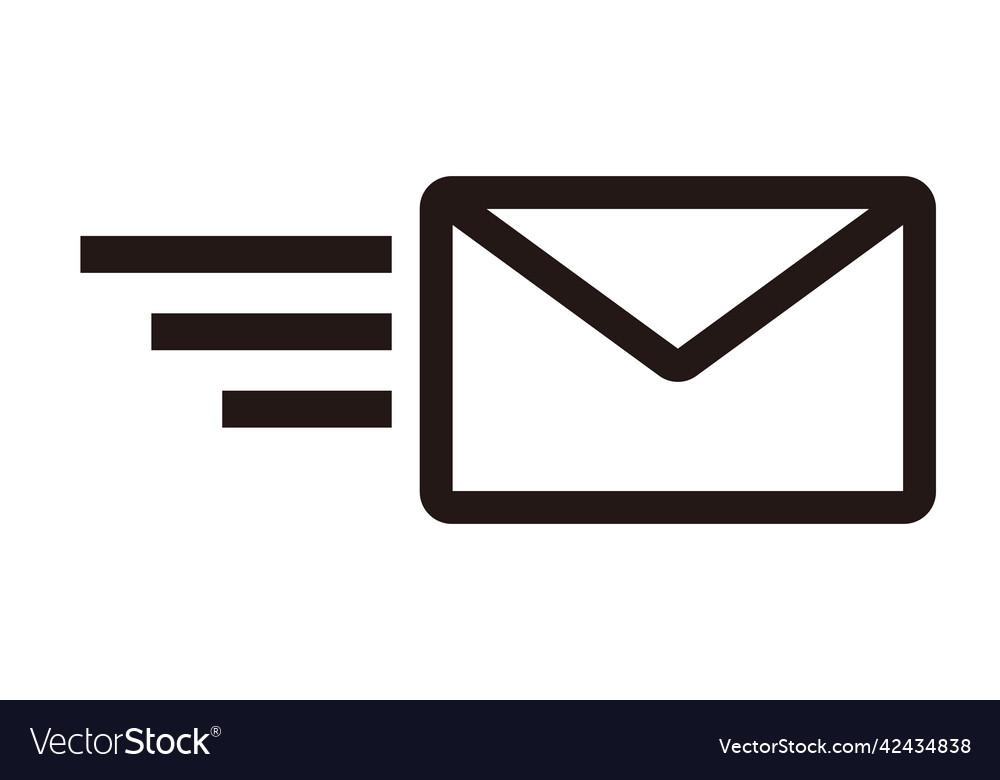 Send mail icon of simple