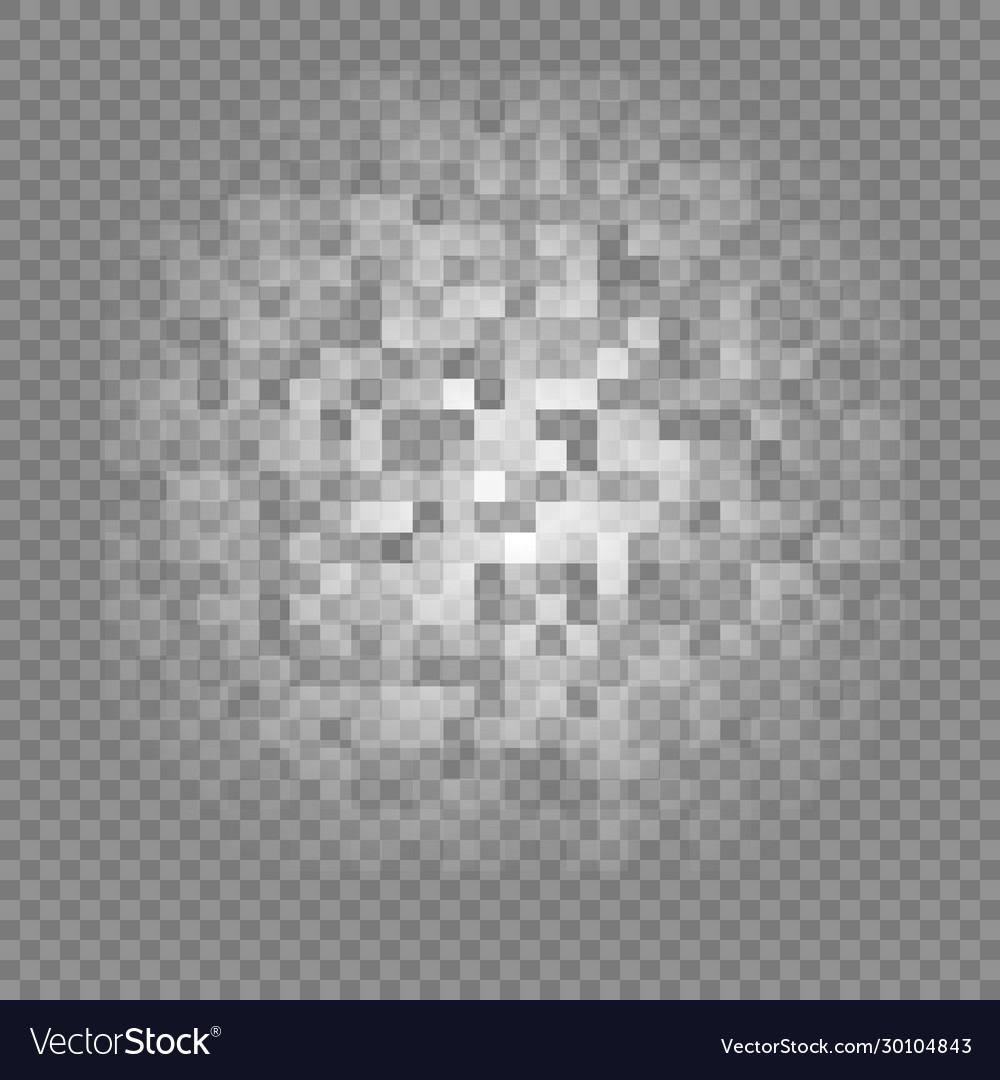 Censor blur effect on transparent background gray Vector Image