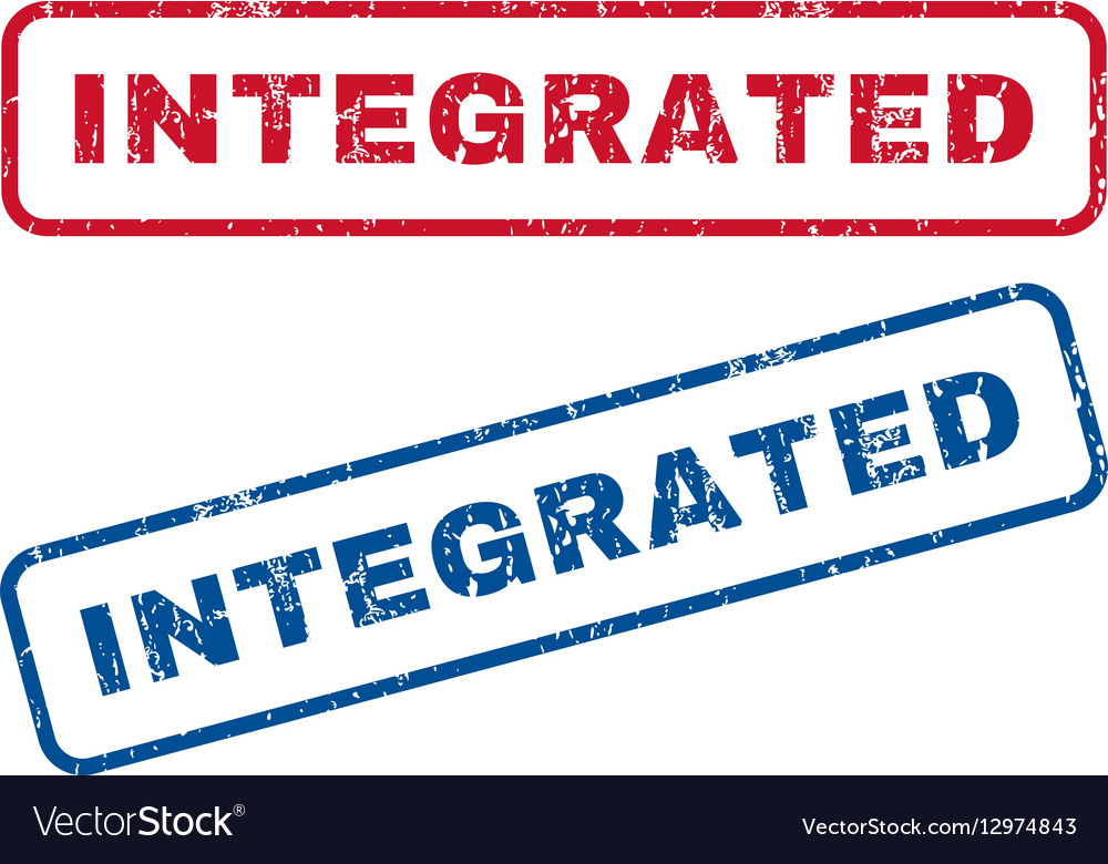 Integrated Rubber Stamps Royalty Free Vector Image