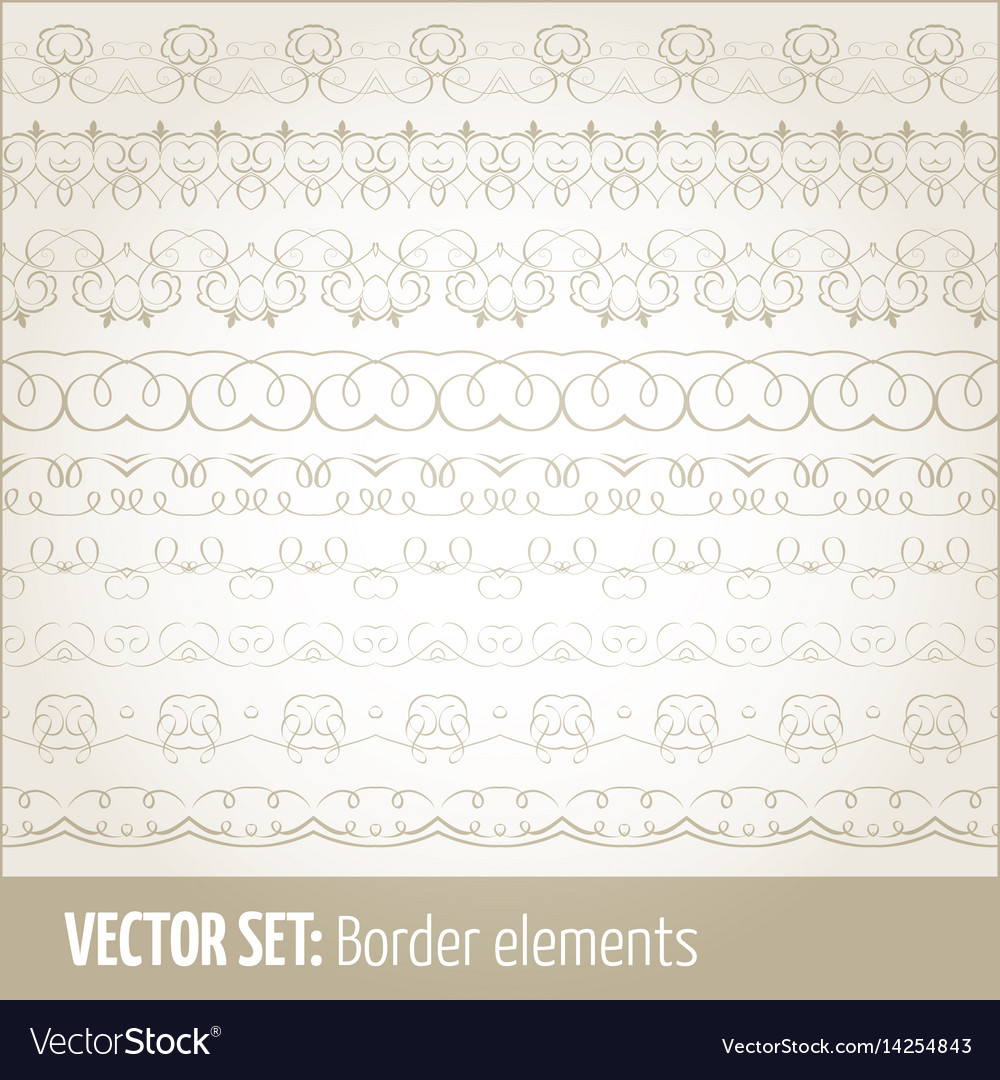 Ornate Border Elements & Swirls