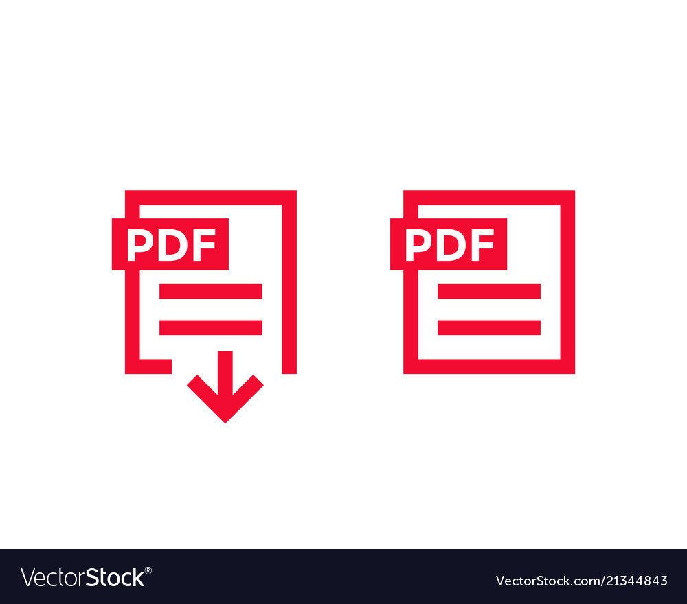 Download Pdf document download pdf file icons Royalty Free Vector