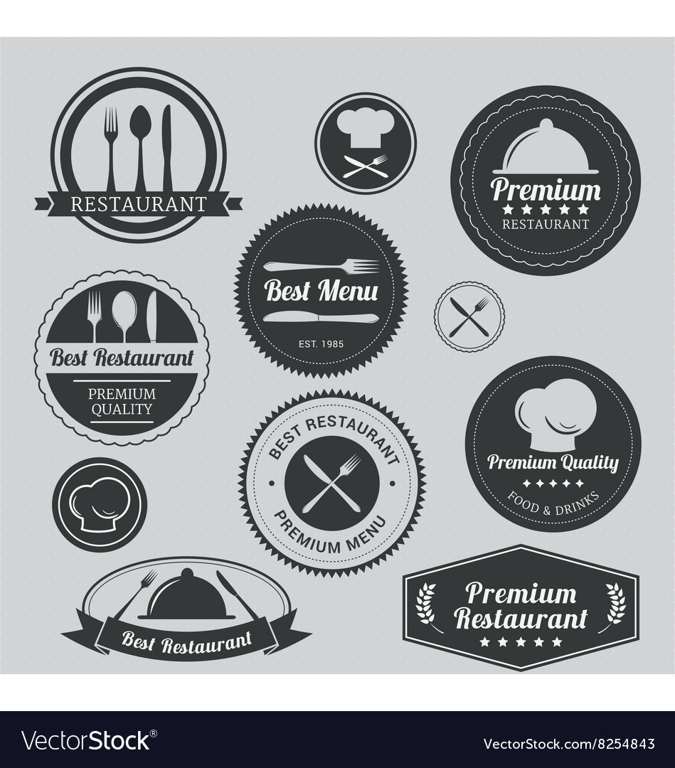 Restaurant set of logo