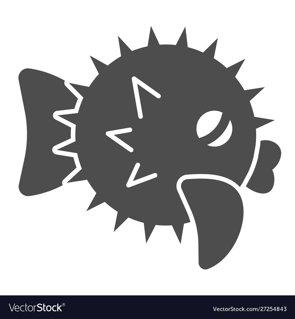 Sea urchin solid icon animal