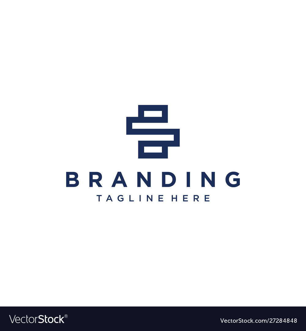 Abstract Line Letter S Logo Design Inspiration Vector Image