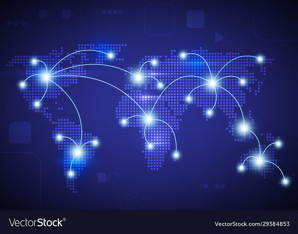 Big data concept background Royalty Free Vector Image