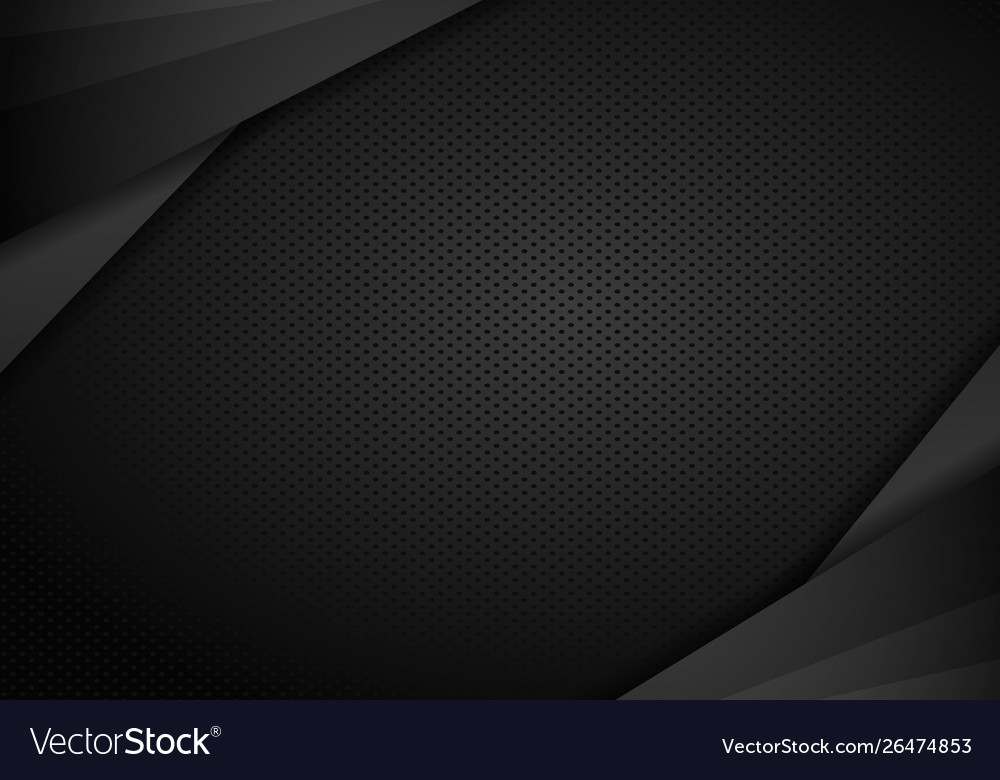 Tech dark design with perforated metal texture vector image Tech dark design with perforated metal texture