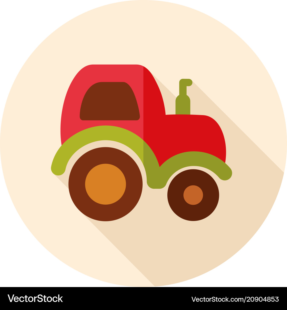 Tractor icon farmer machine Royalty Free Vector Image