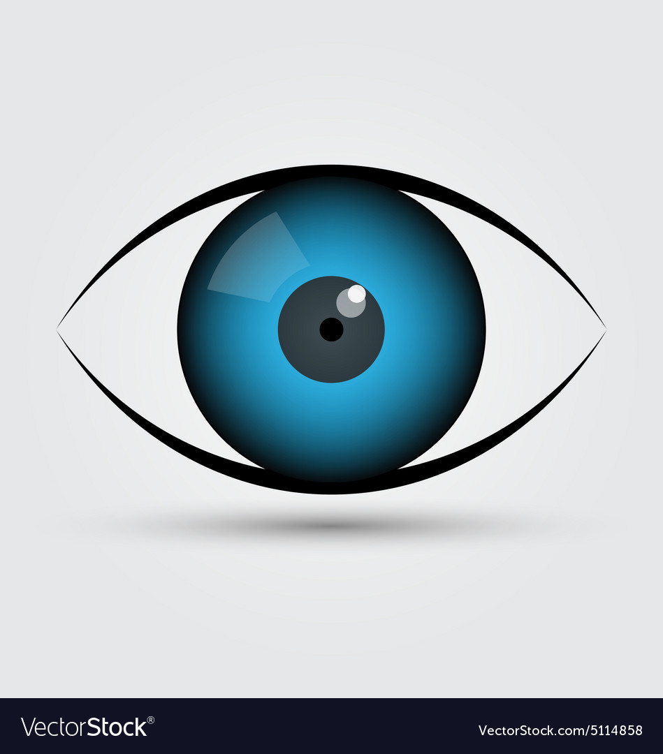 Blue Eye Royalty Free Vector Image Vectorstock