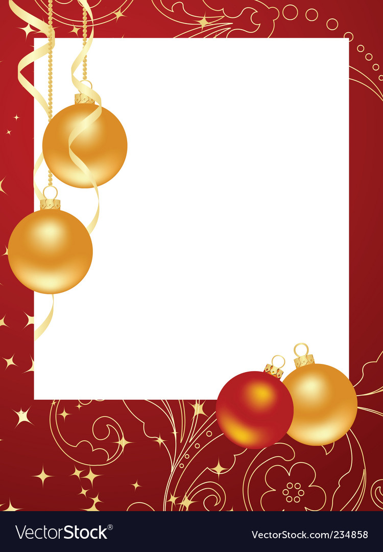 Christmas Frame Royalty Free Vector Image - Vectorstock