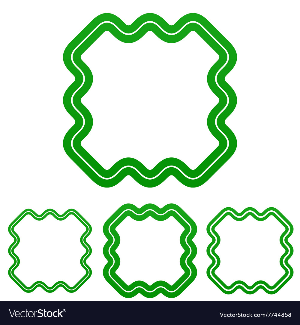 Grüne Linie Technologie Logo Design-Set