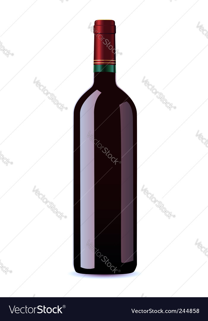 Red wine bottle