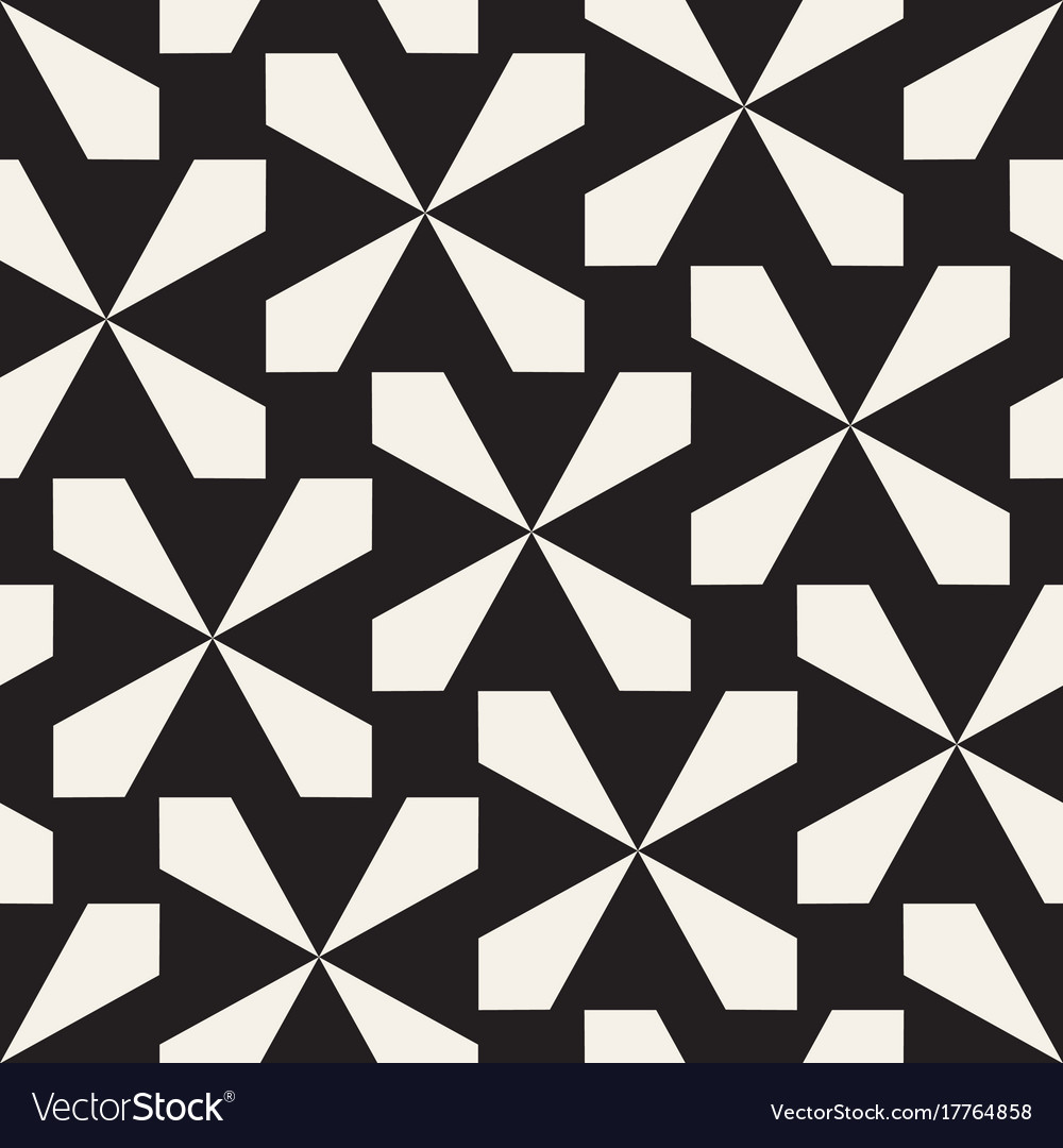 Seamless black and white cross lattice pattern