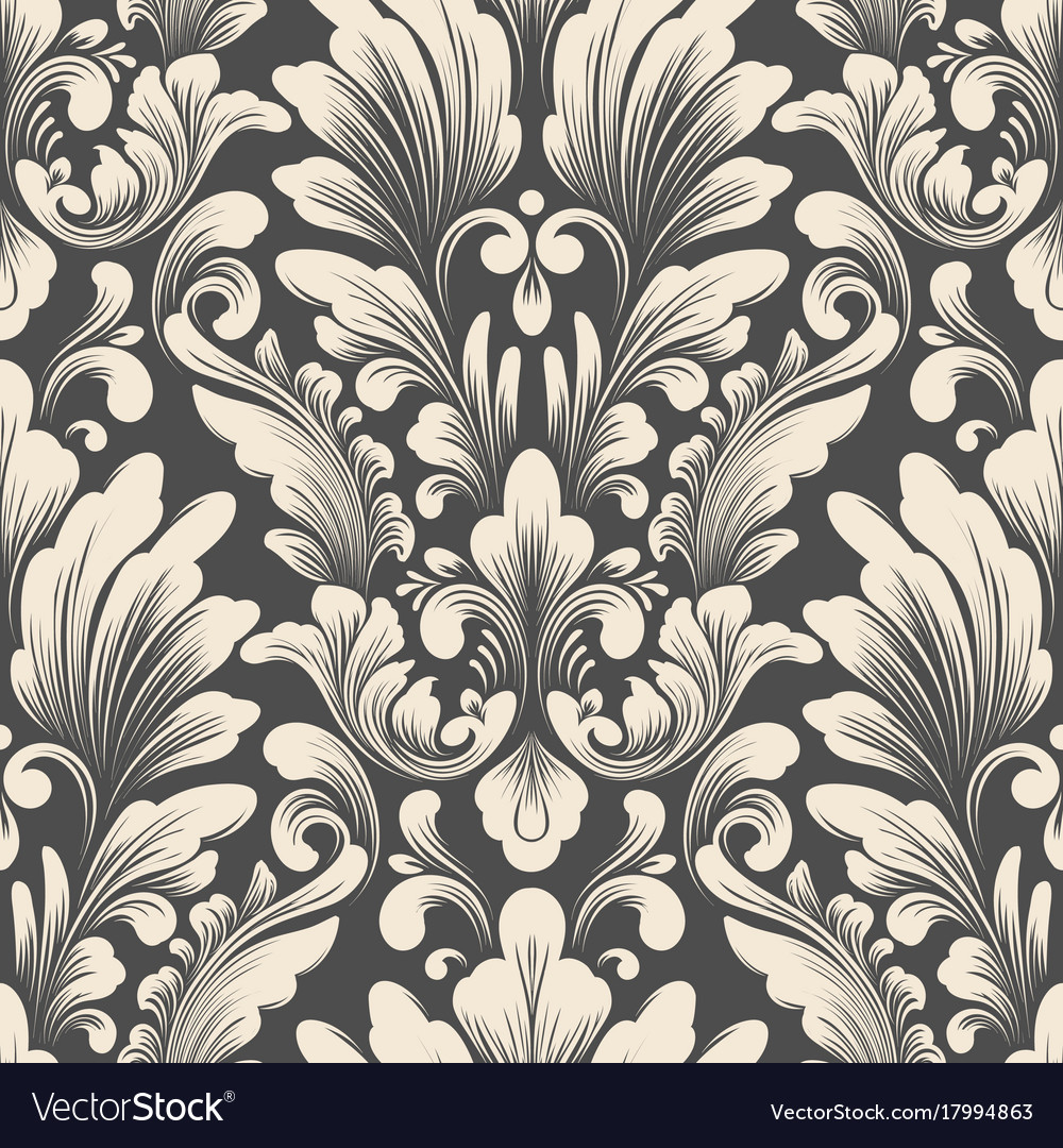 Damask seamless pattern element classical