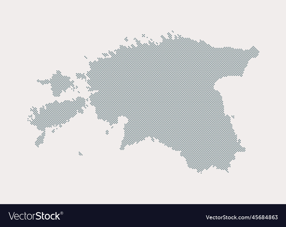 Map estonia for points dotted template