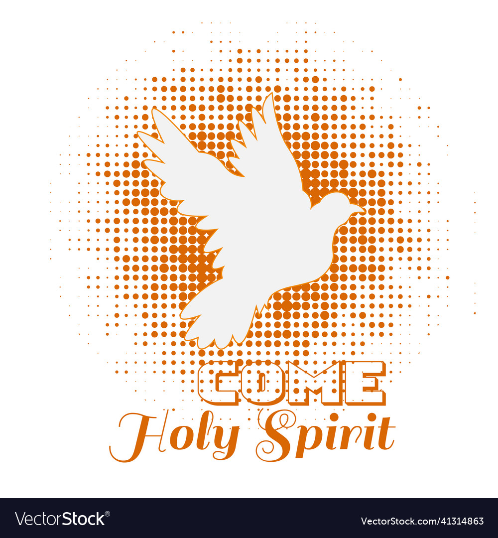 Pentecost sunday come holy spirit vector image Pentecost sunday come holy spirit