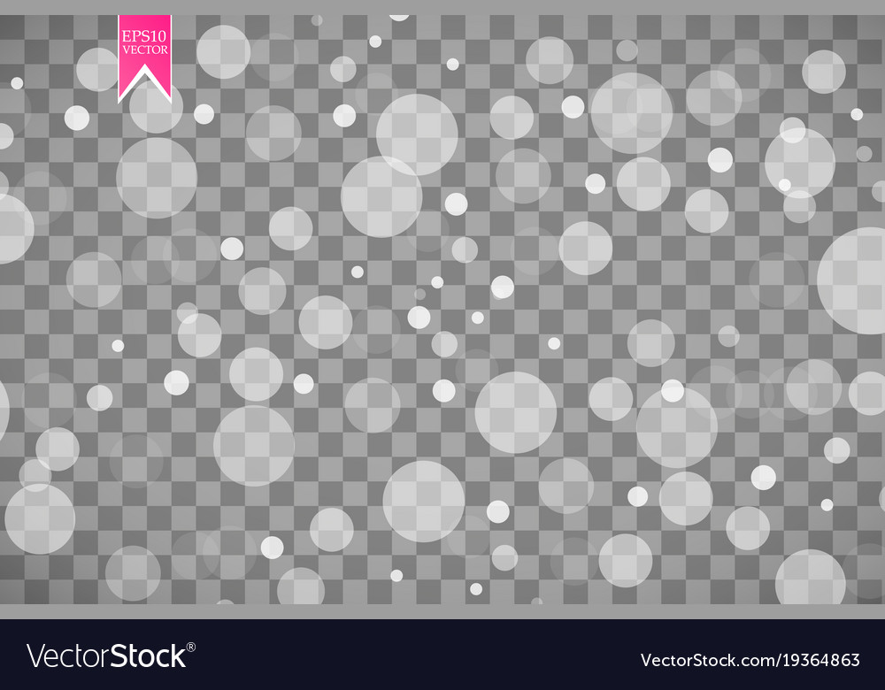 Shining bokeh isolated on transparent background