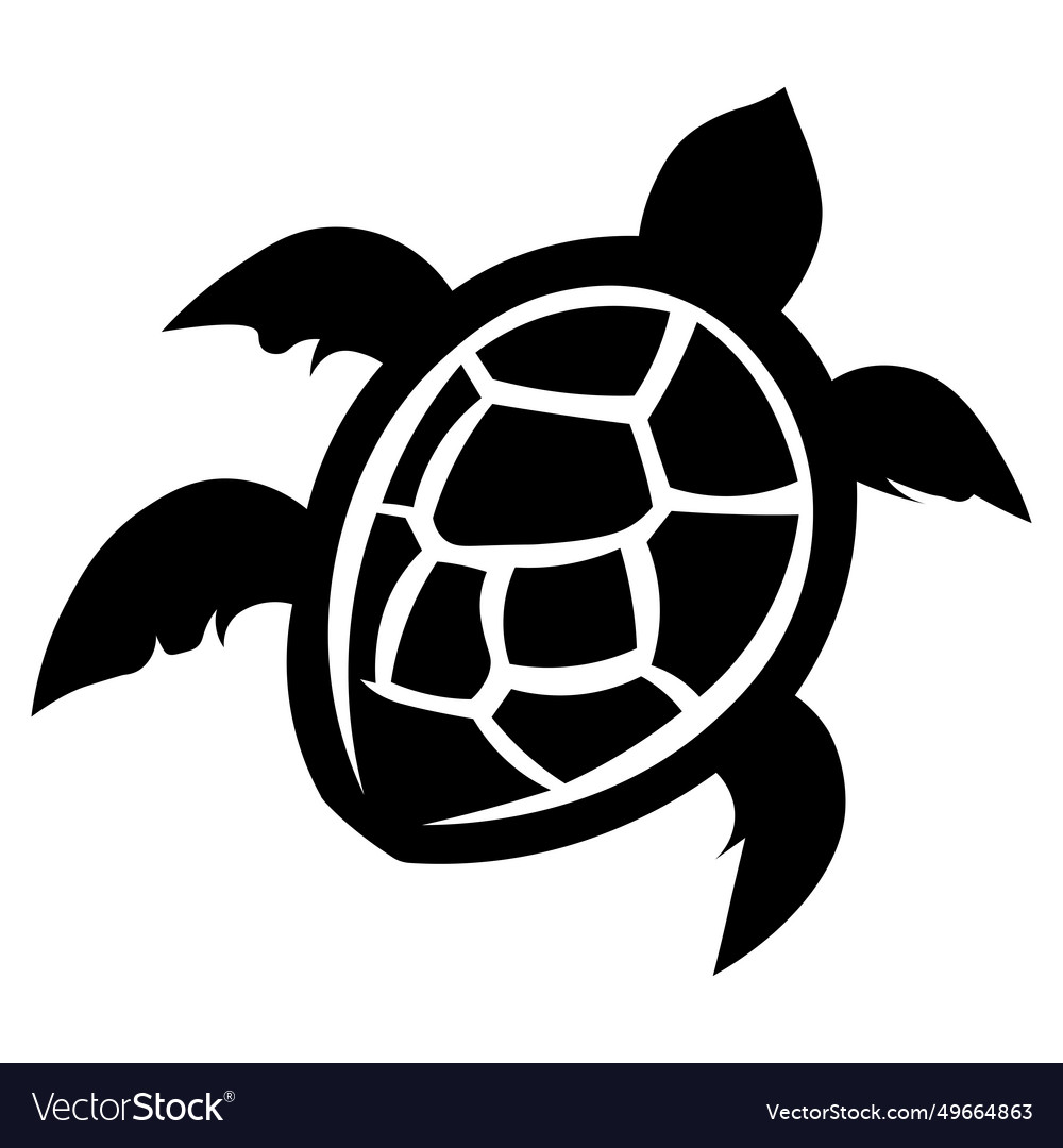 Turtle icon isolated on white background Vector Image