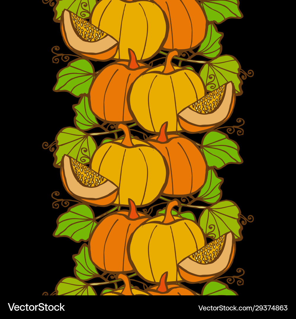 Vegetable seamless pattern Royalty Free Vector Image