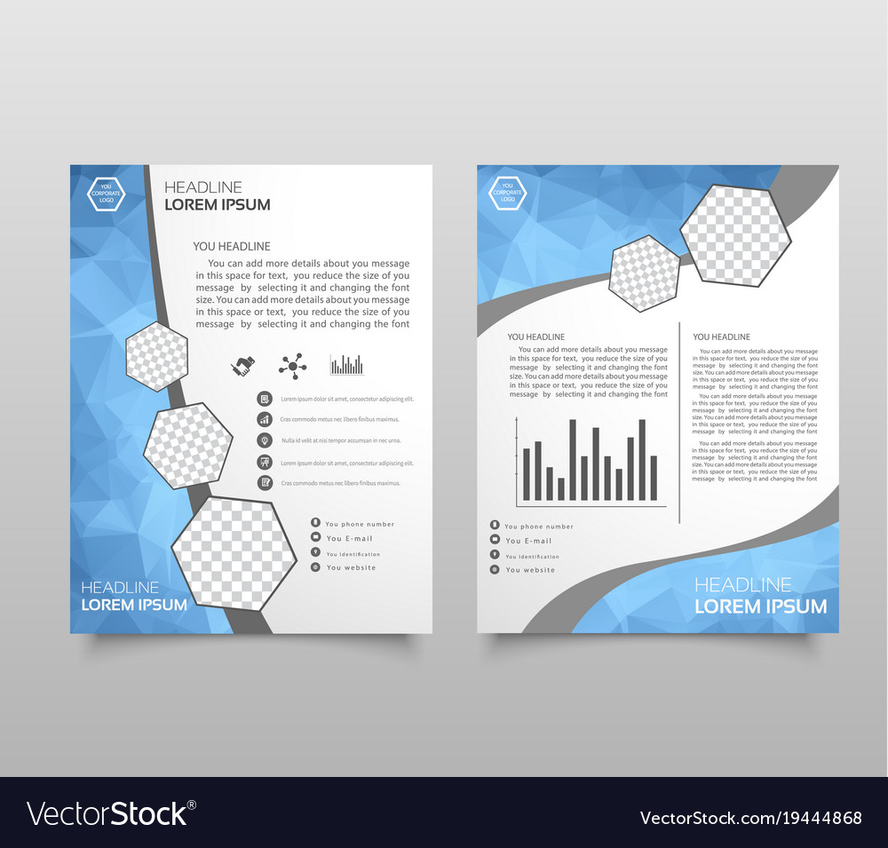 Brochure template layout cover design annual