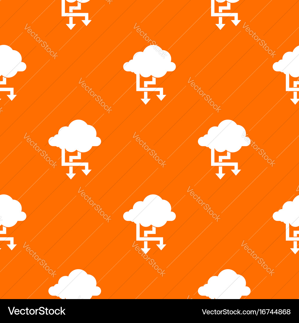 Cloud and arrows pattern seamless Royalty Free Vector Image