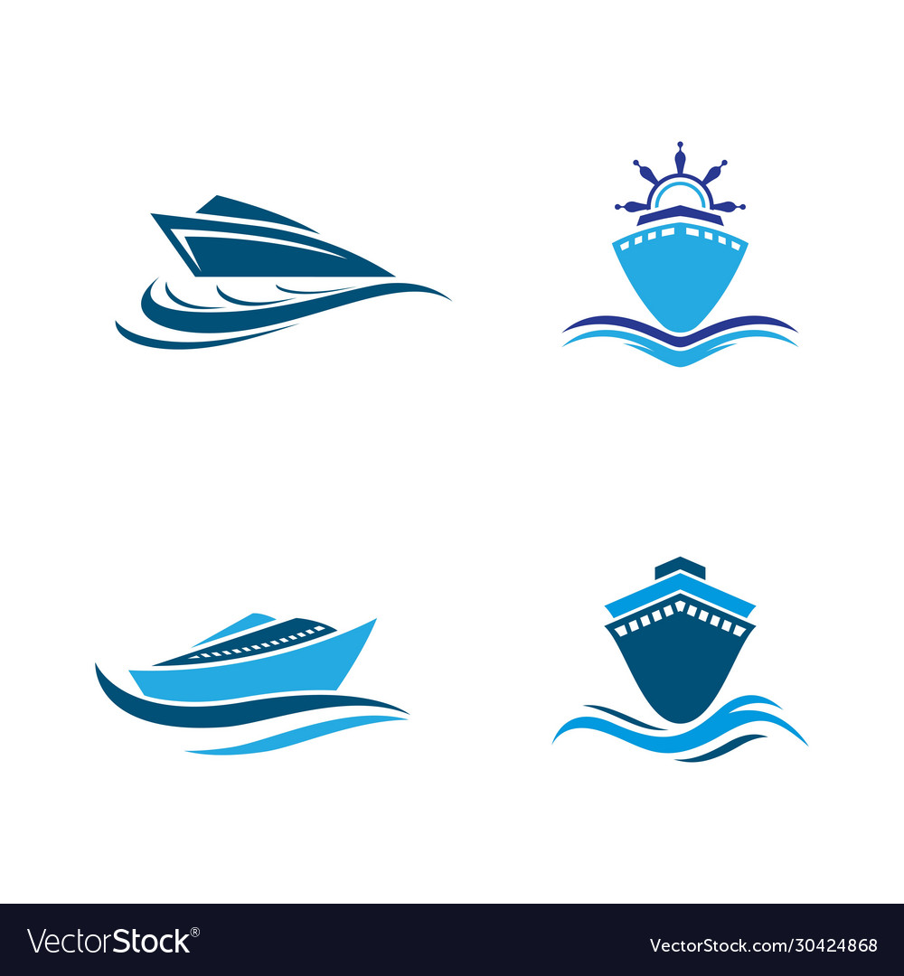 Cruise ship symbol icon Royalty Free Vector Image