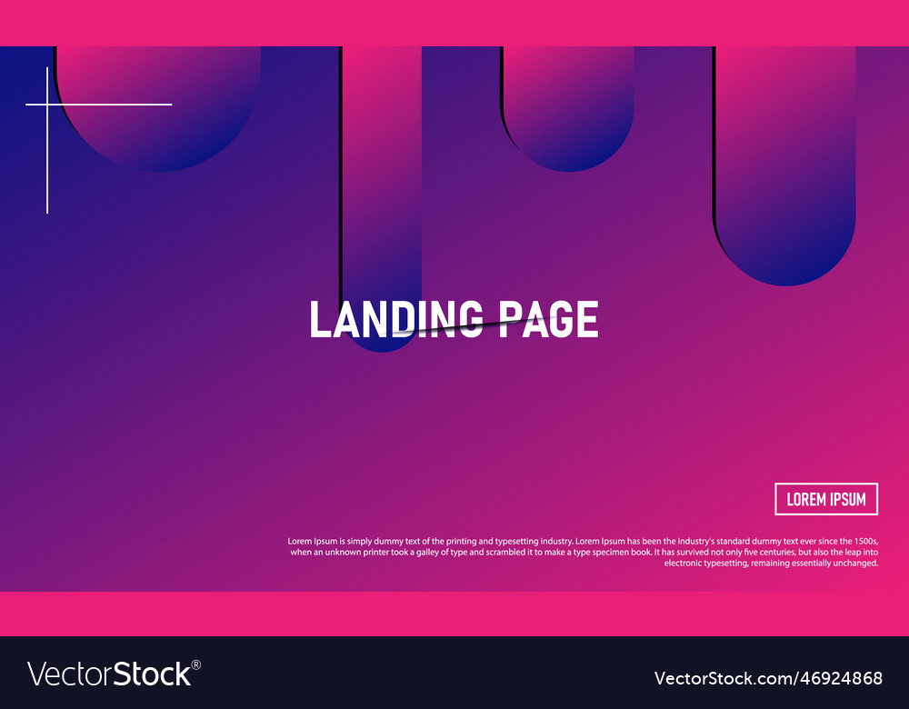 Dynamic shapes composition sliced text vector image Dynamic shapes composition sliced text