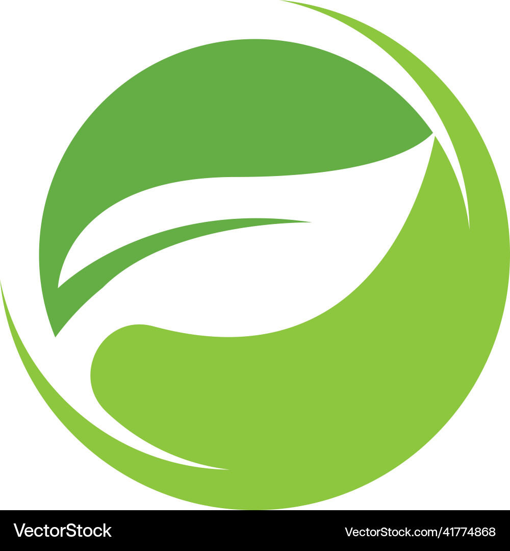 Eco tree leaf Royalty Free Vector Image - VectorStock