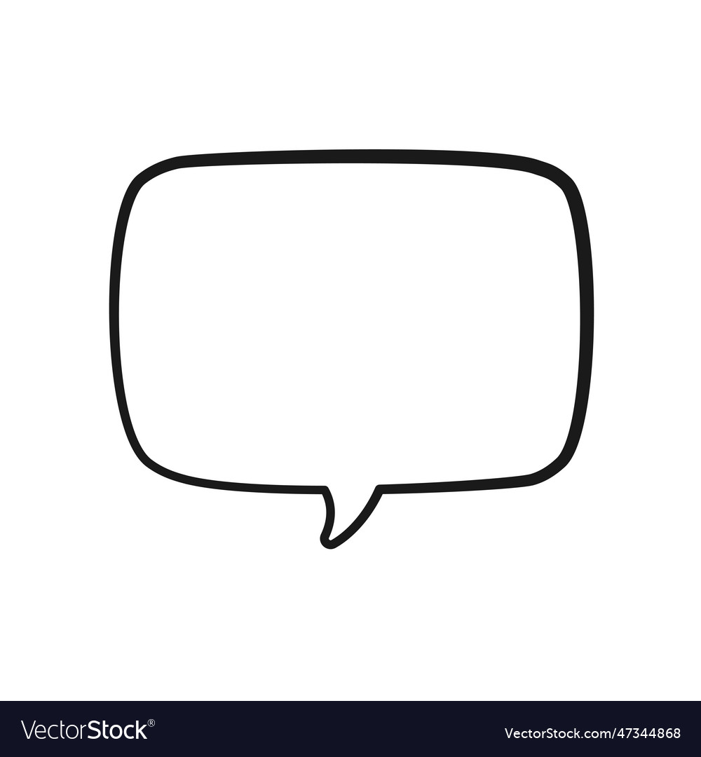 Empty speech bubbles text box comic speech bubble Vector Image